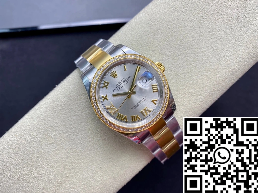 Diamond-set Factory Bezel Rolex Datejust M126283RBR-0018 EW 0601